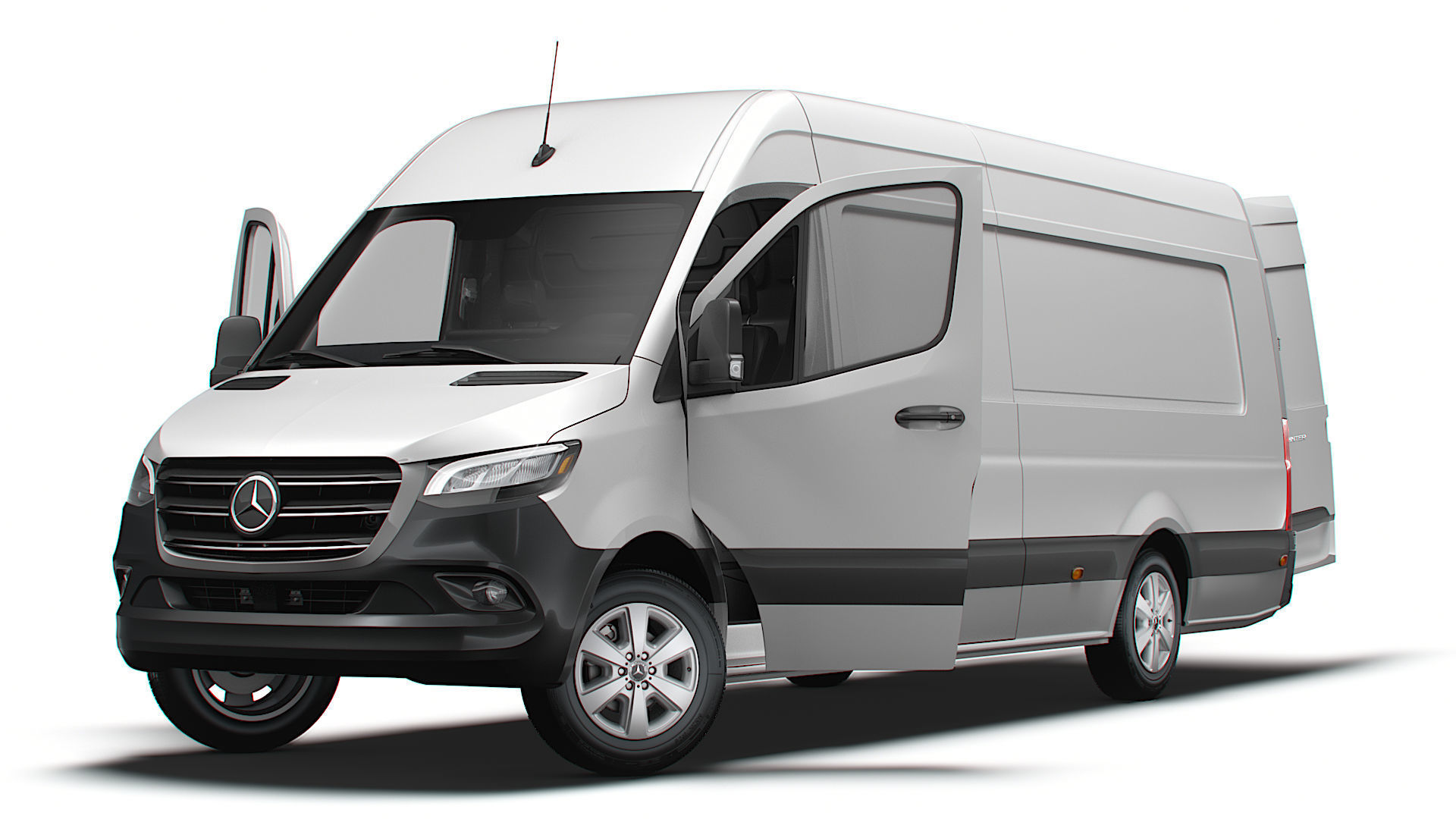 Mercedes Benz eSprinter Panel Van L4H2 RWD HQ Interior 2024 3D model_8