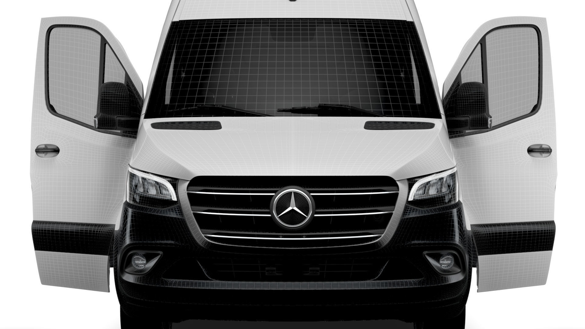 Mercedes Benz eSprinter Panel Van L4H2 RWD HQ Interior 2024 3D model_21