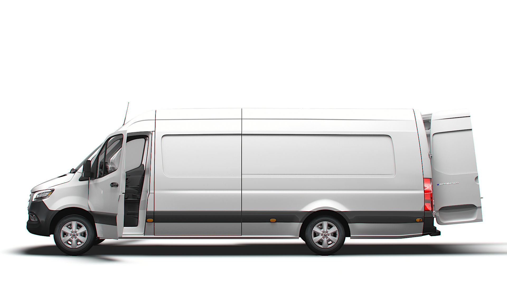 Mercedes Benz eSprinter Panel Van L4H2 RWD HQ Interior 2024 3D model_4