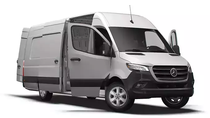 Mercedes Benz eSprinter Panel Van L4H2 RWD HQ Interior 2024 3D model