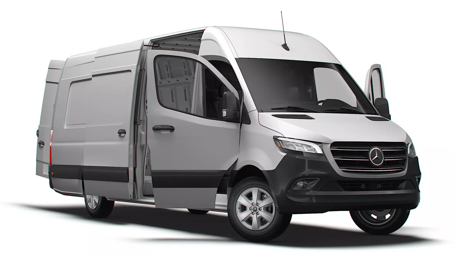 Mercedes Benz eSprinter Panel Van L4H2 RWD HQ Interior 2024 3D model_0