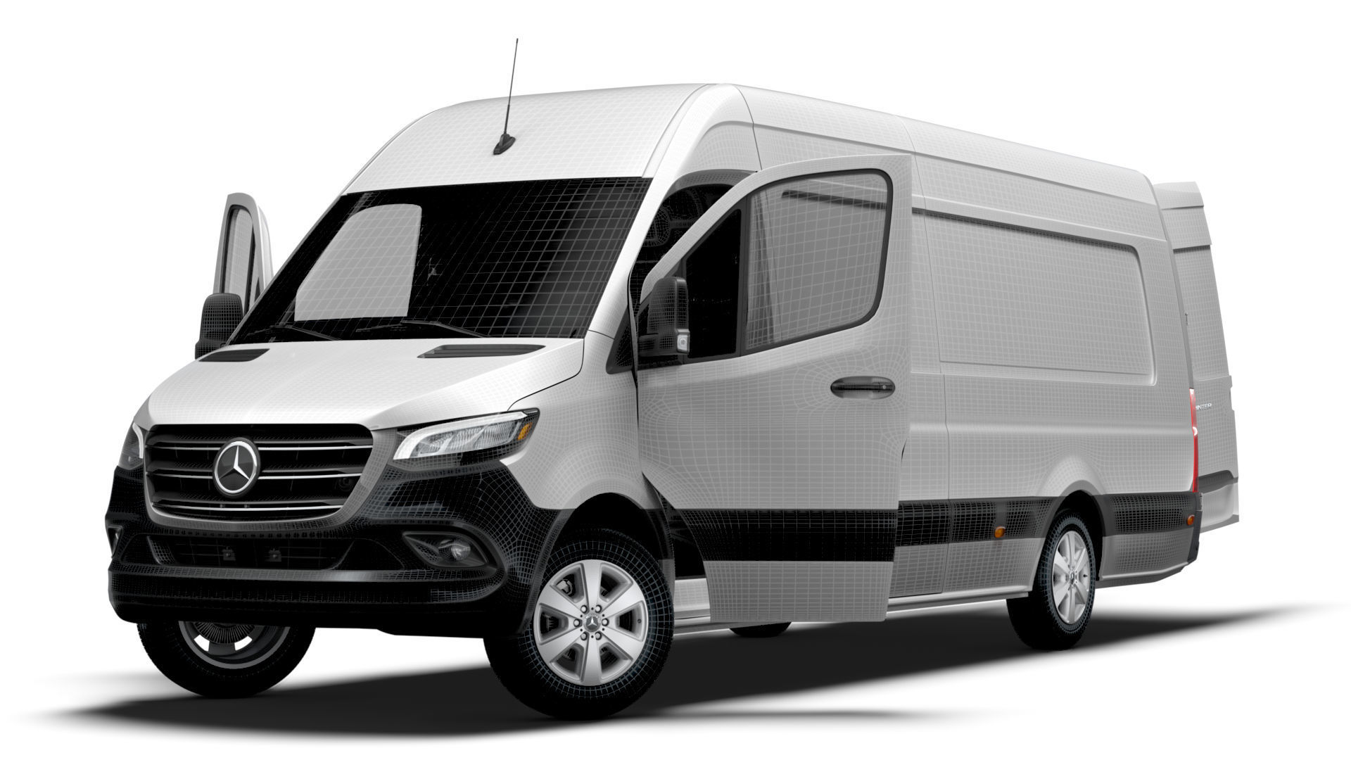 Mercedes Benz eSprinter Panel Van L4H2 RWD HQ Interior 2024 3D model_22