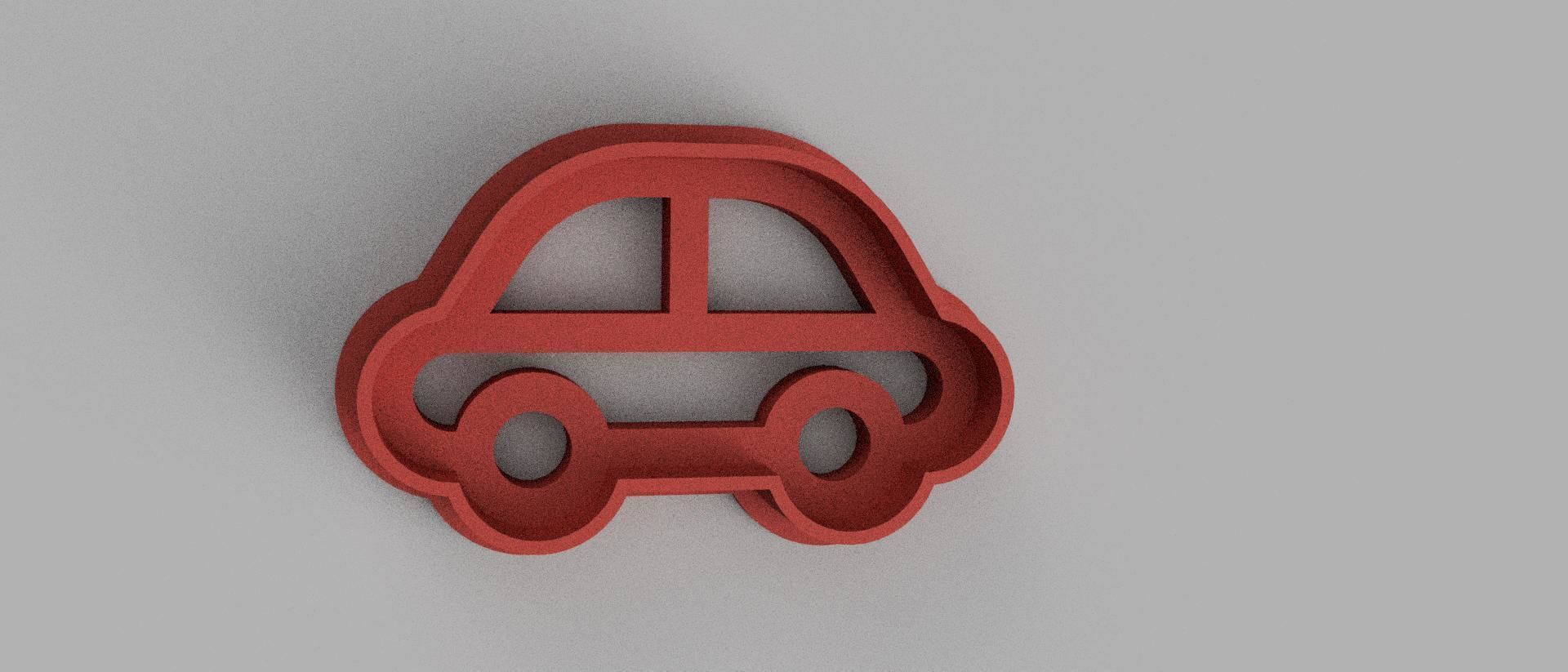 SET 5 COOKIE CUTTER 3D print model car wheel 3D print model_3