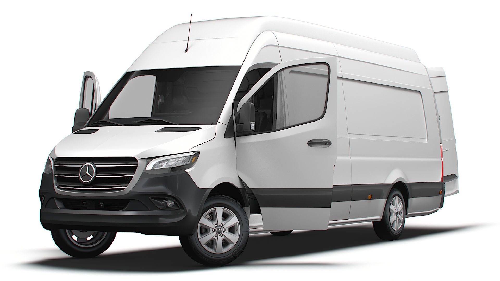 Mercedes Benz eSprinter Panel Van L4H3 RWD HQ Interior 2024 3D model_8