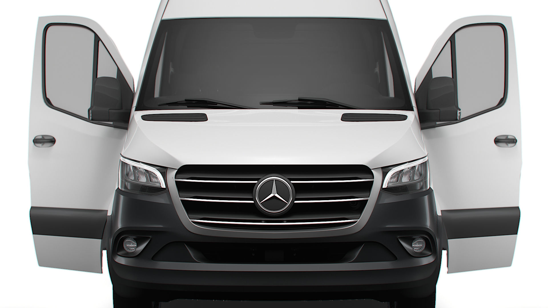 Mercedes Benz eSprinter Panel Van L4H3 RWD HQ Interior 2024 3D model_7