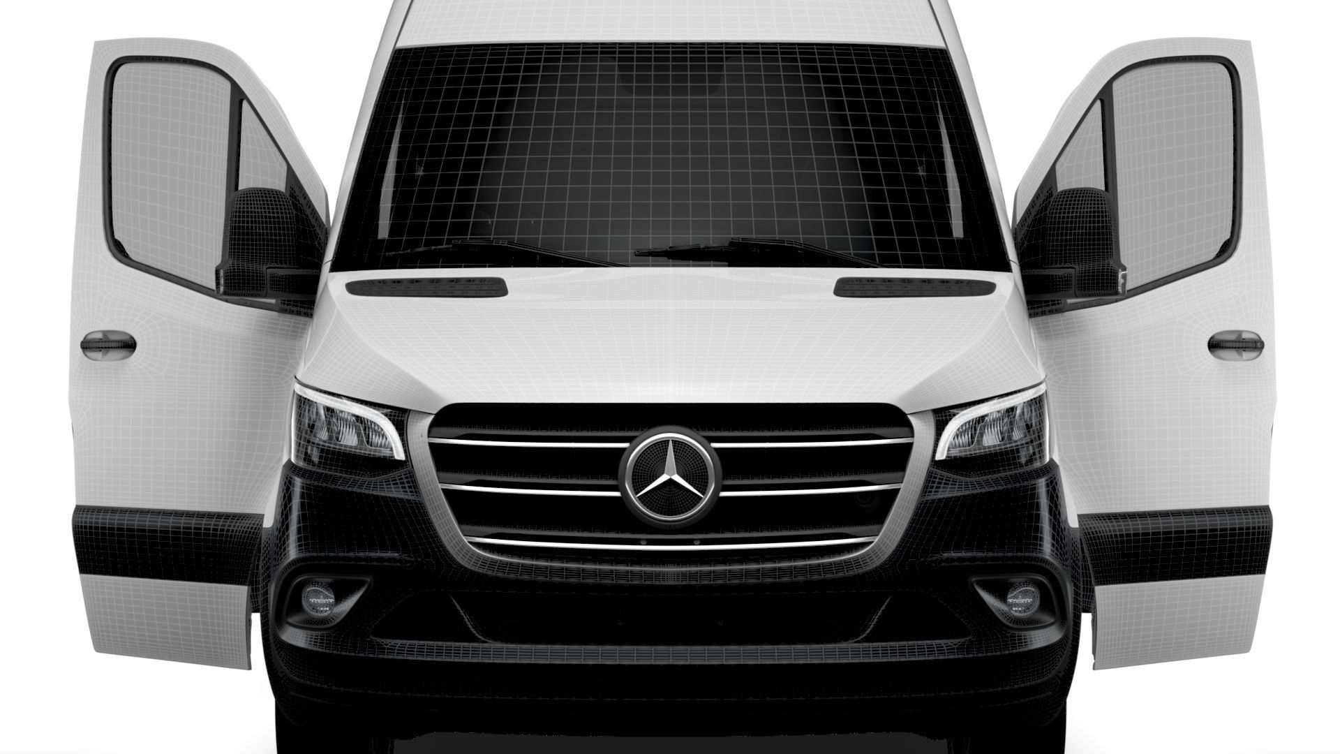 Mercedes Benz eSprinter Panel Van L4H3 RWD HQ Interior 2024 3D model_21