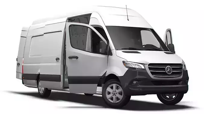 Mercedes Benz eSprinter Panel Van L4H3 RWD HQ Interior 2024 3D model