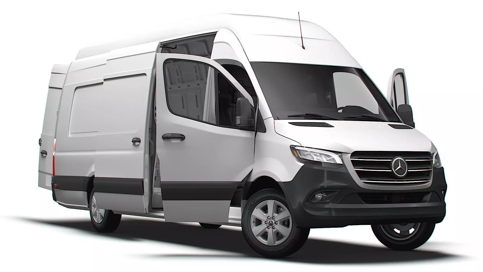 Mercedes Benz eSprinter Panel Van L4H3 RWD HQ Interior 2024 3D model_0