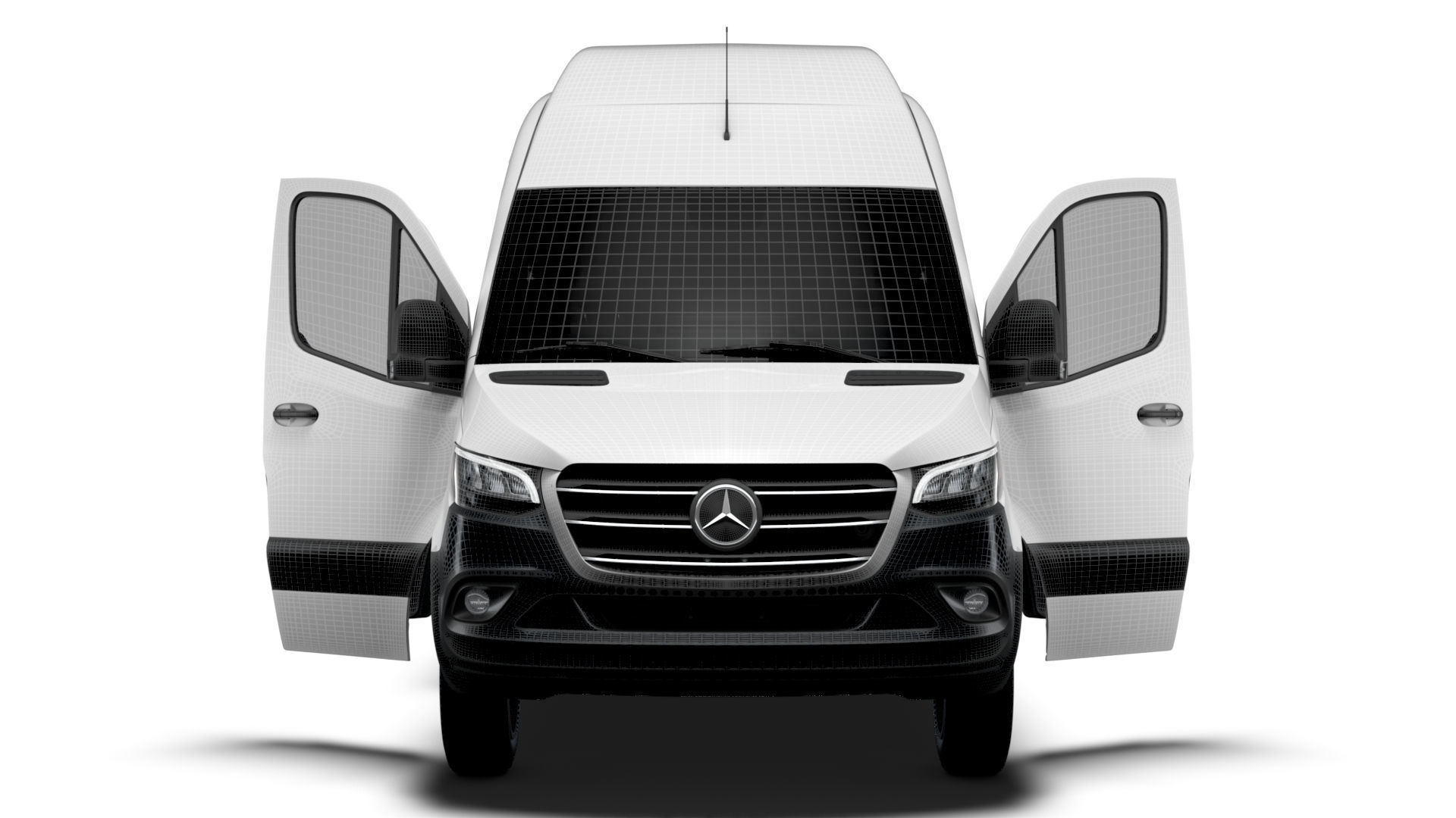 Mercedes Benz eSprinter Panel Van L4H3 RWD HQ Interior 2024 3D model_20