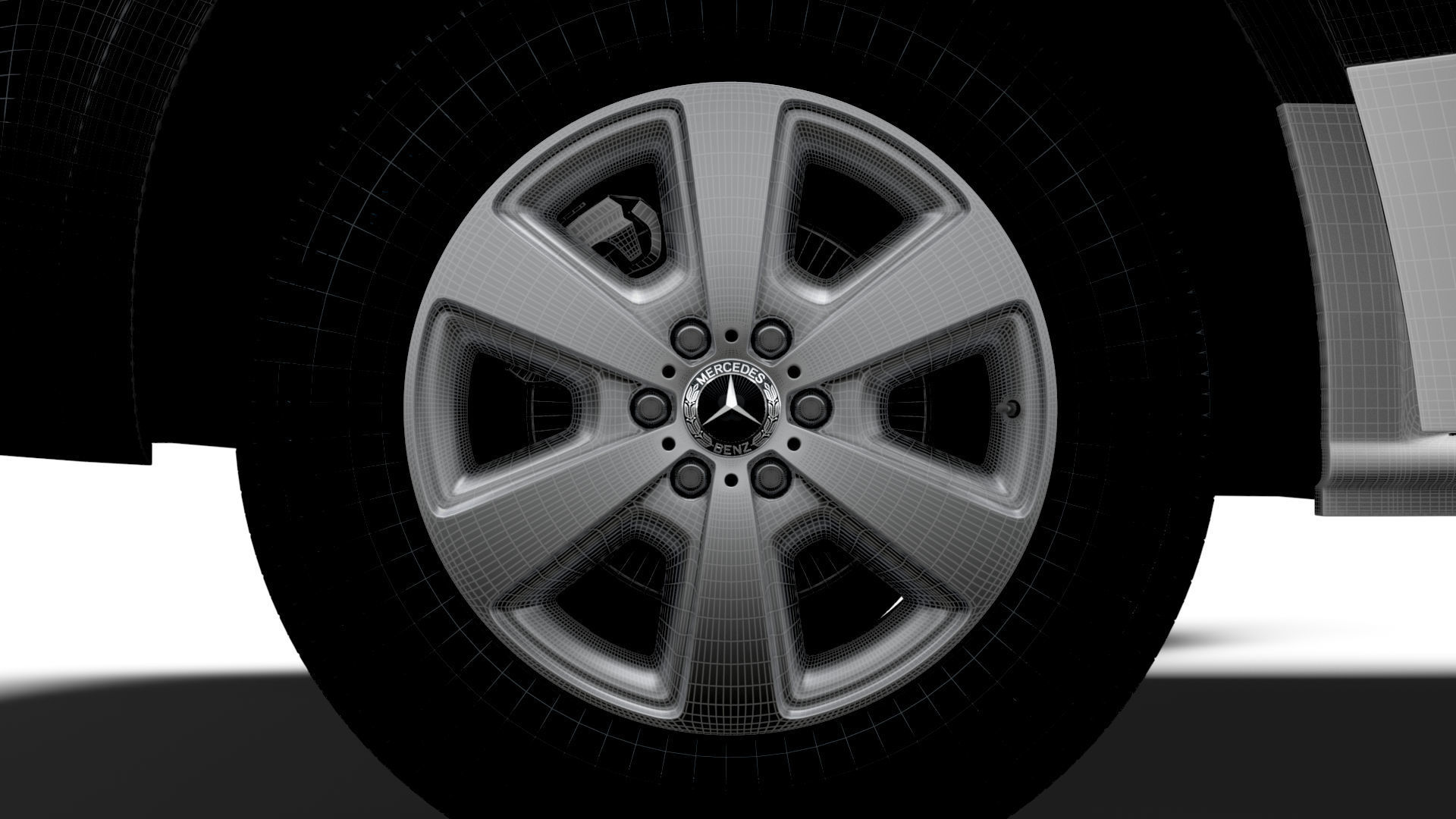 Mercedes Benz eSprinter Panel Van L4H3 RWD HQ Interior 2024 3D model_26