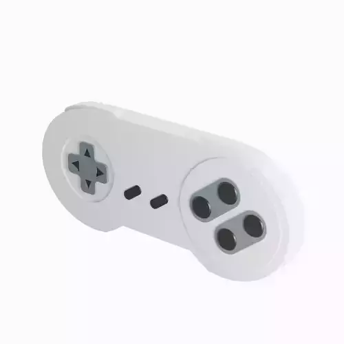 Classic Game Controller 06  Low-poly 3D model