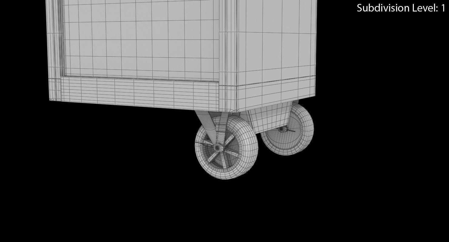 Tool Storage End Black Low-poly 3D model_22