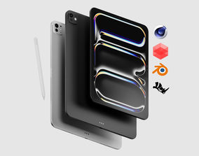 NEW Apple iPad Air 4 Gen 3D models with Apple pencil 2 3D NEW Apple iPad Air 4 Gen 3D models with Apple pencil 2 3D