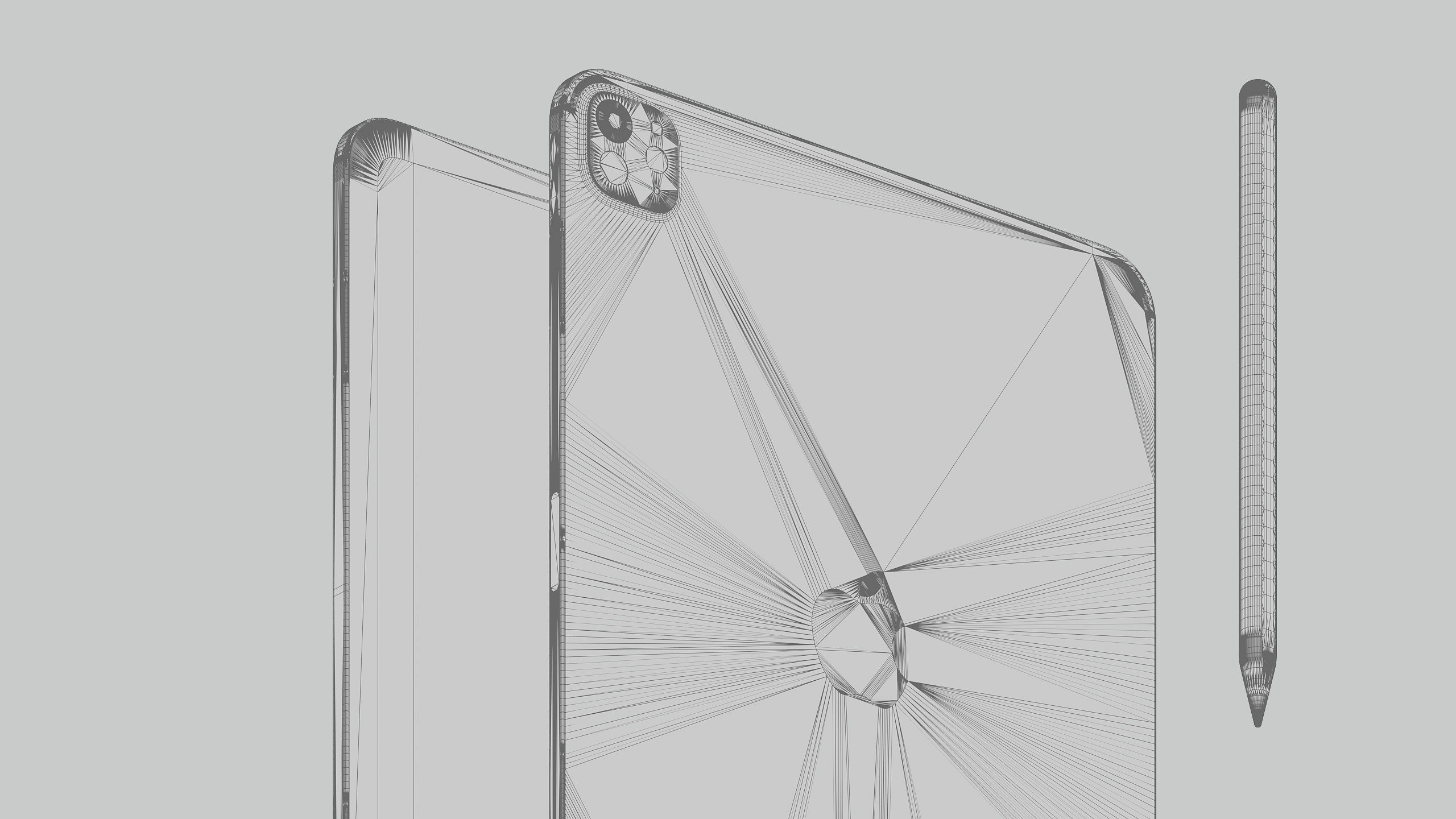 Apple M4 iPad Pro and Pencil Pro - 2024 - 11 and 13 INCH 3D model_9