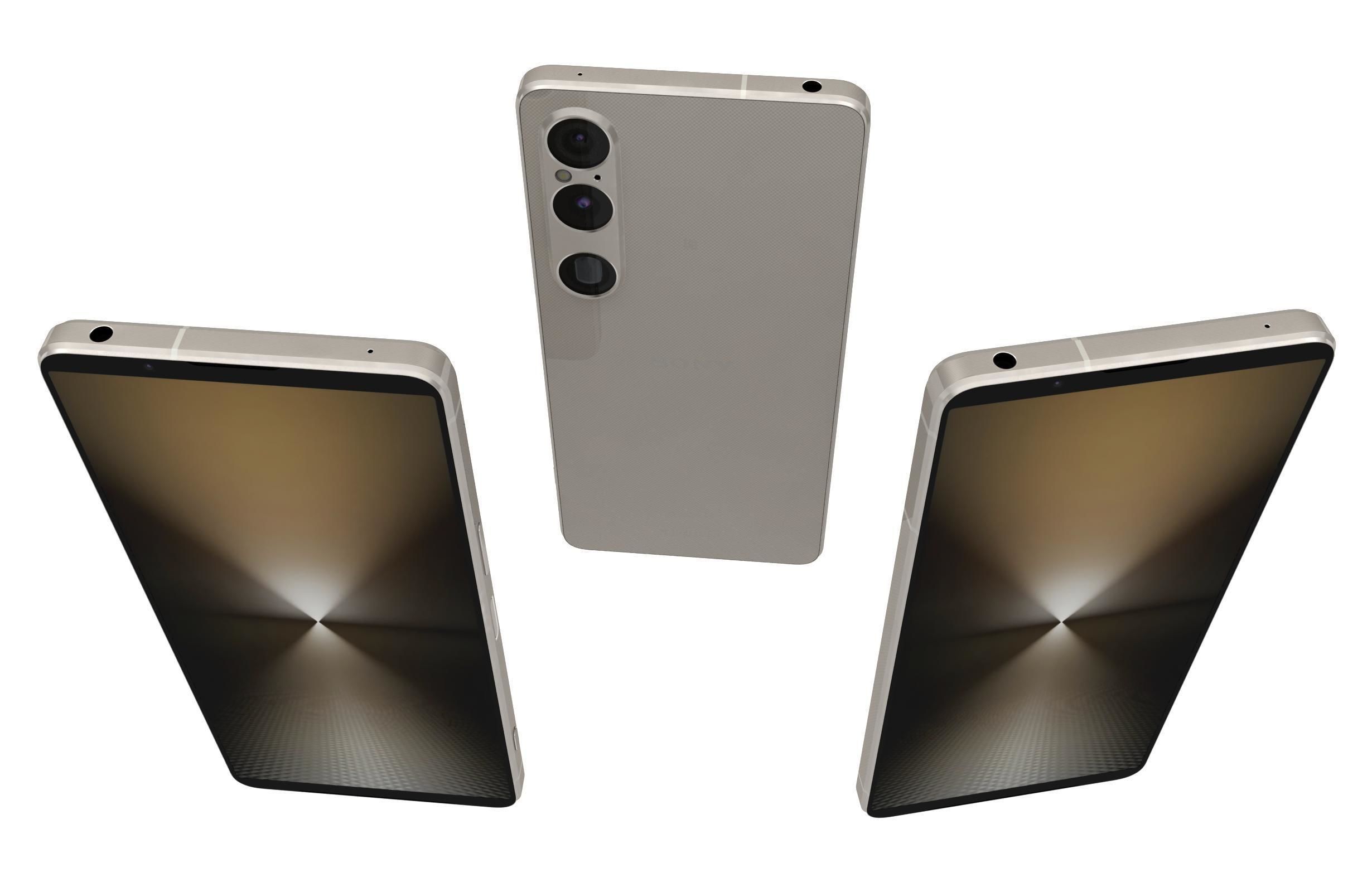 Sony Xperia 1 VI Platinum Silver 3D model_1