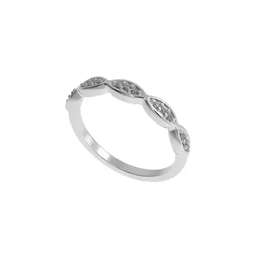 Half eternity wedding band