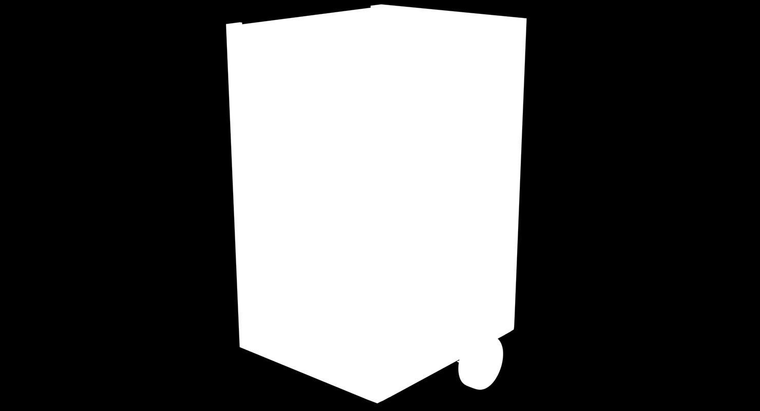 Tool Storage End Yellow Low-poly 3D model_8