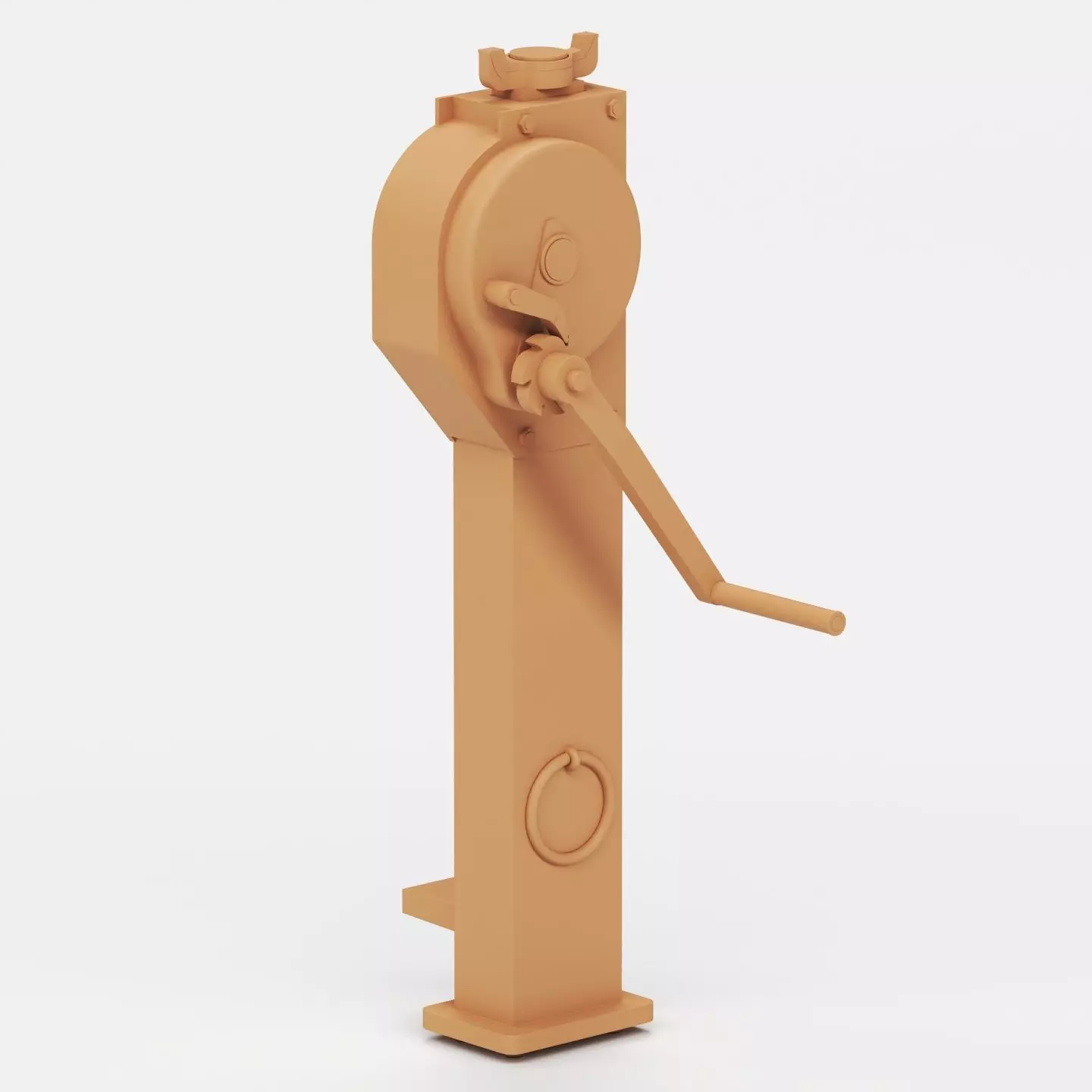 WWII German jacks and jack blocks 3D print model_8