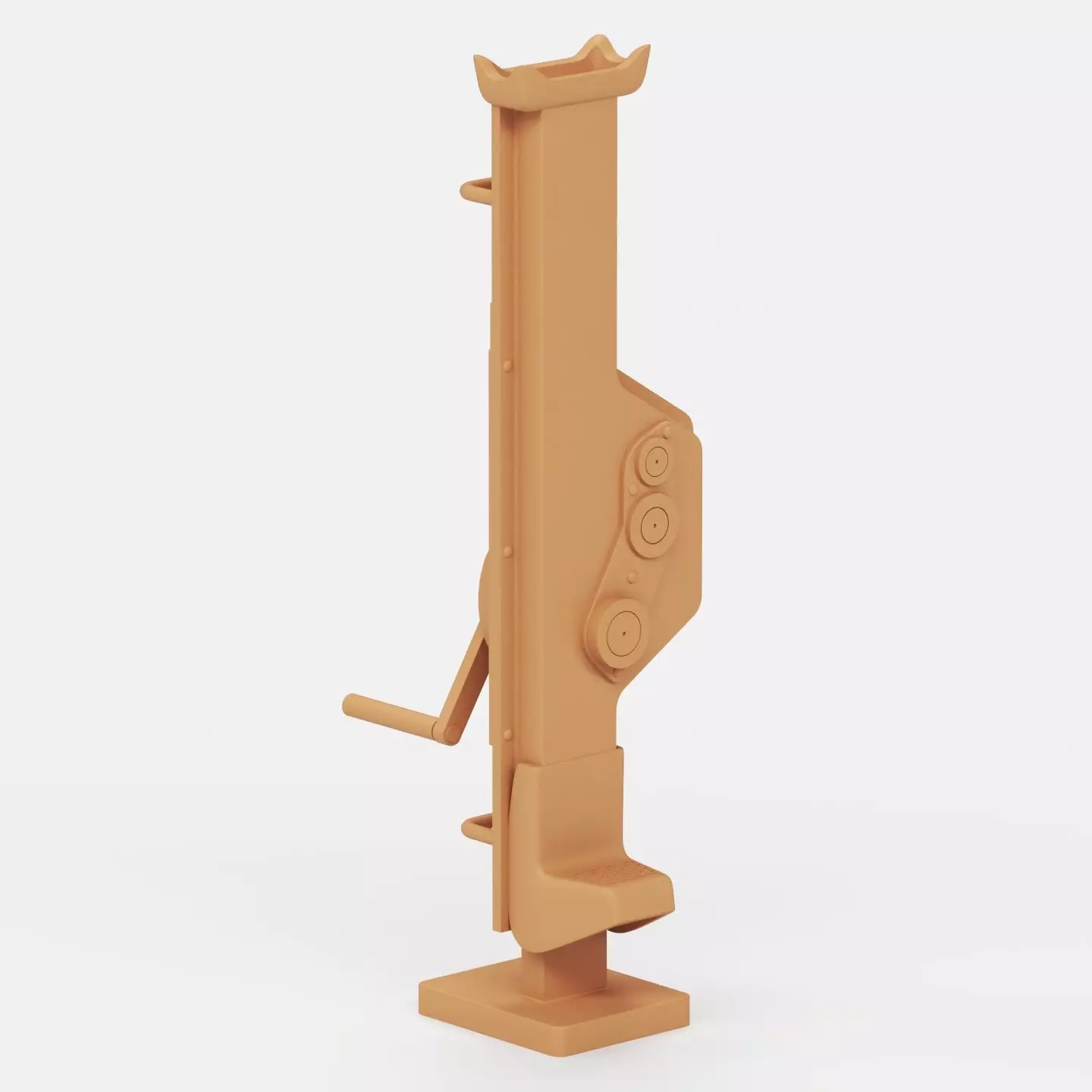 WWII German jacks and jack blocks 3D print model_11