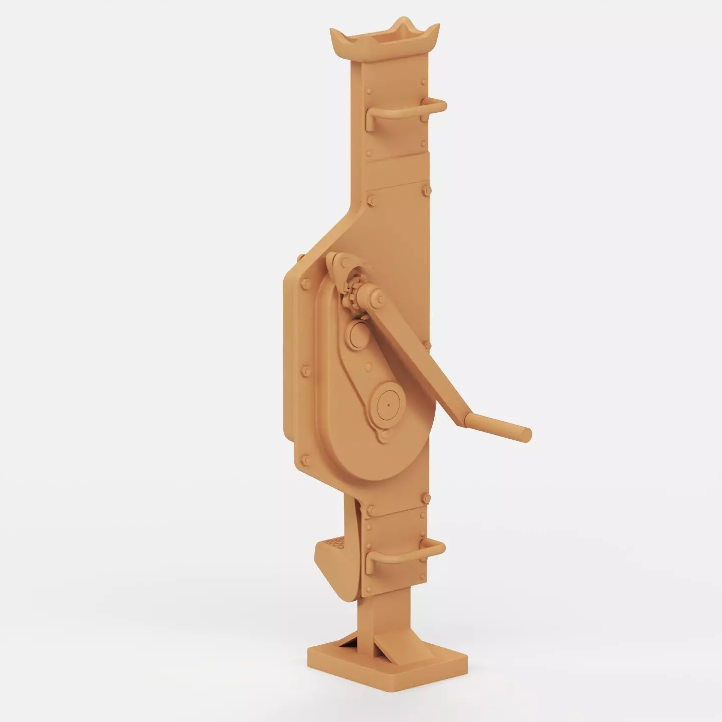 WWII German jacks and jack blocks 3D print model_12