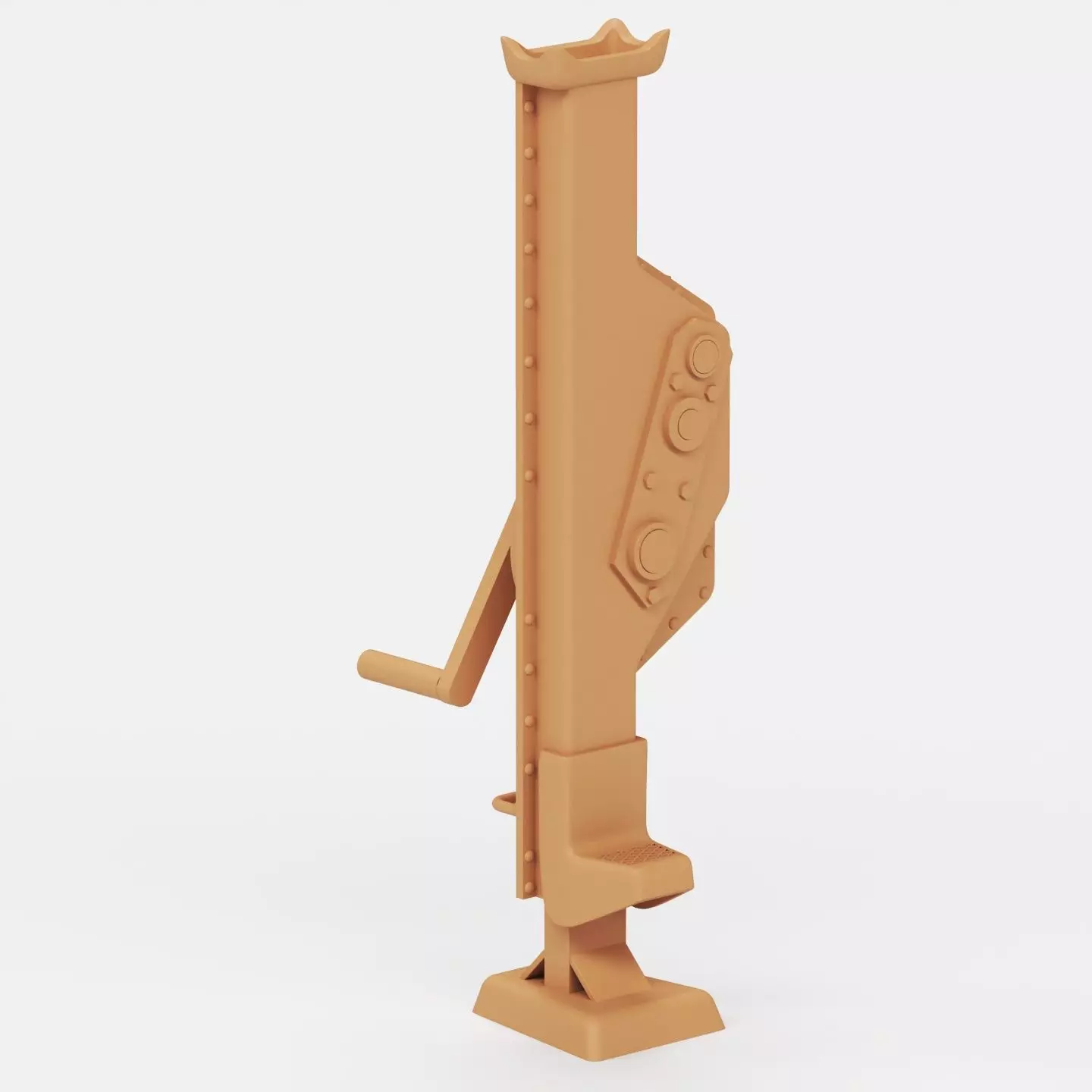 WWII German jacks and jack blocks 3D print model_15