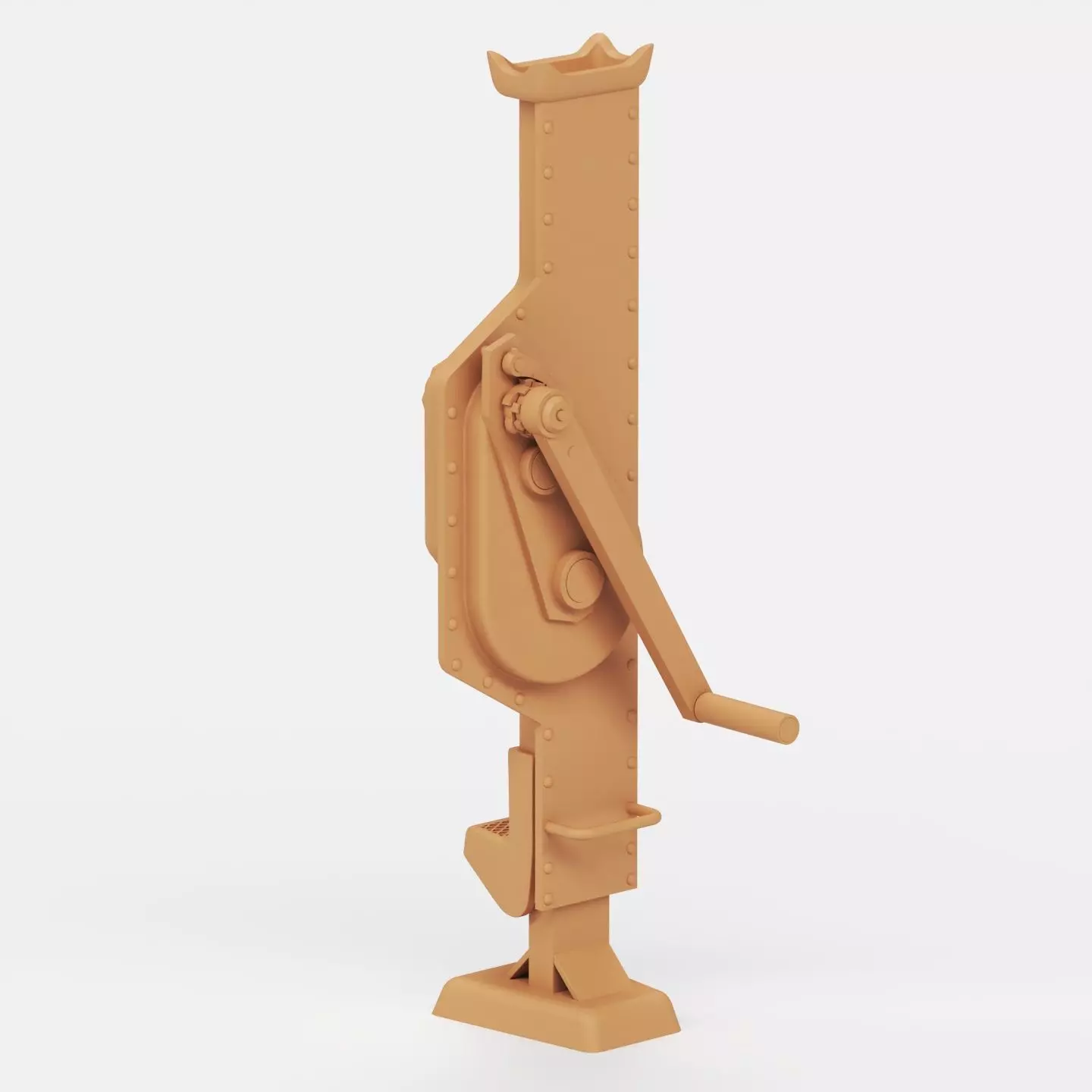 WWII German jacks and jack blocks 3D print model_14