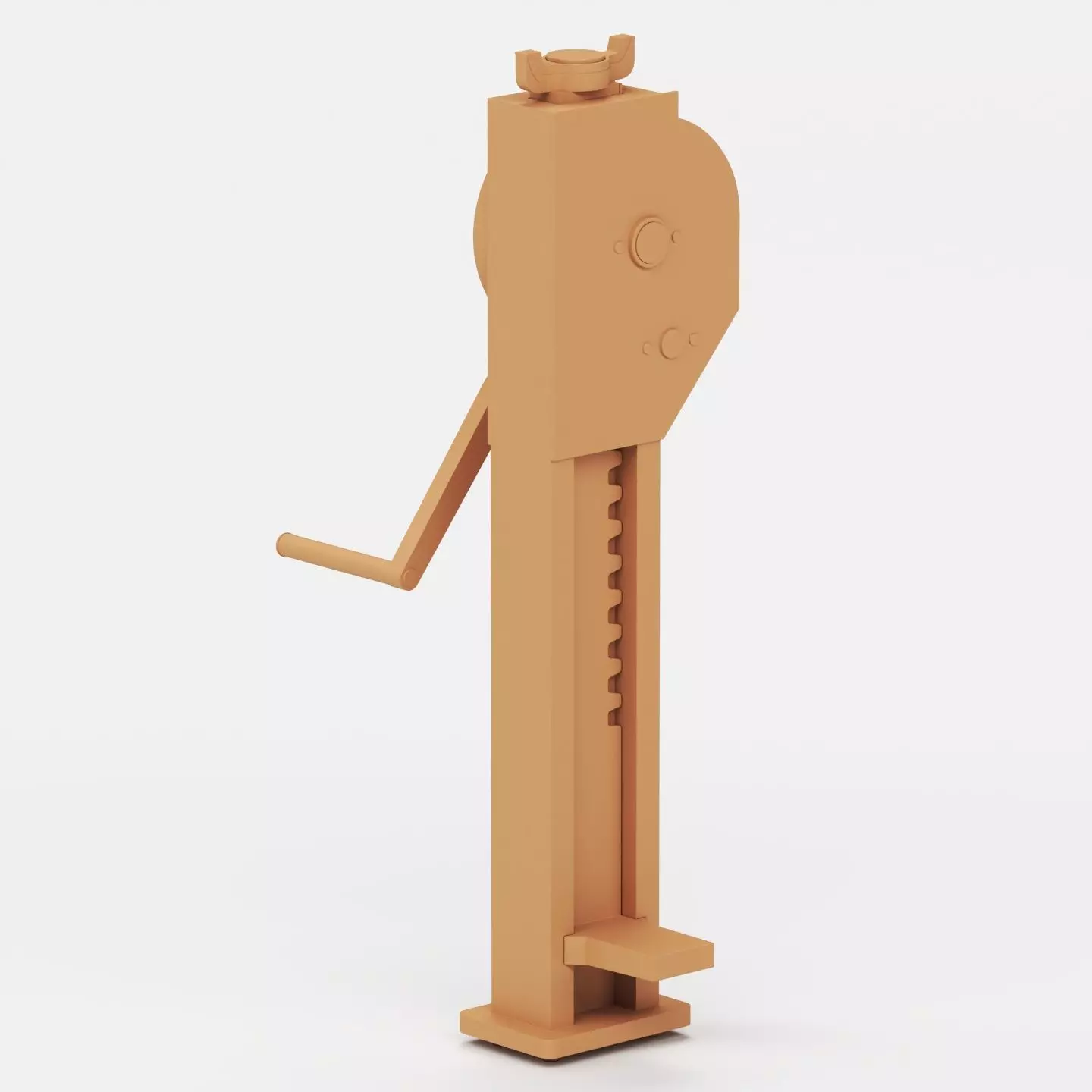 WWII German jacks and jack blocks 3D print model_9