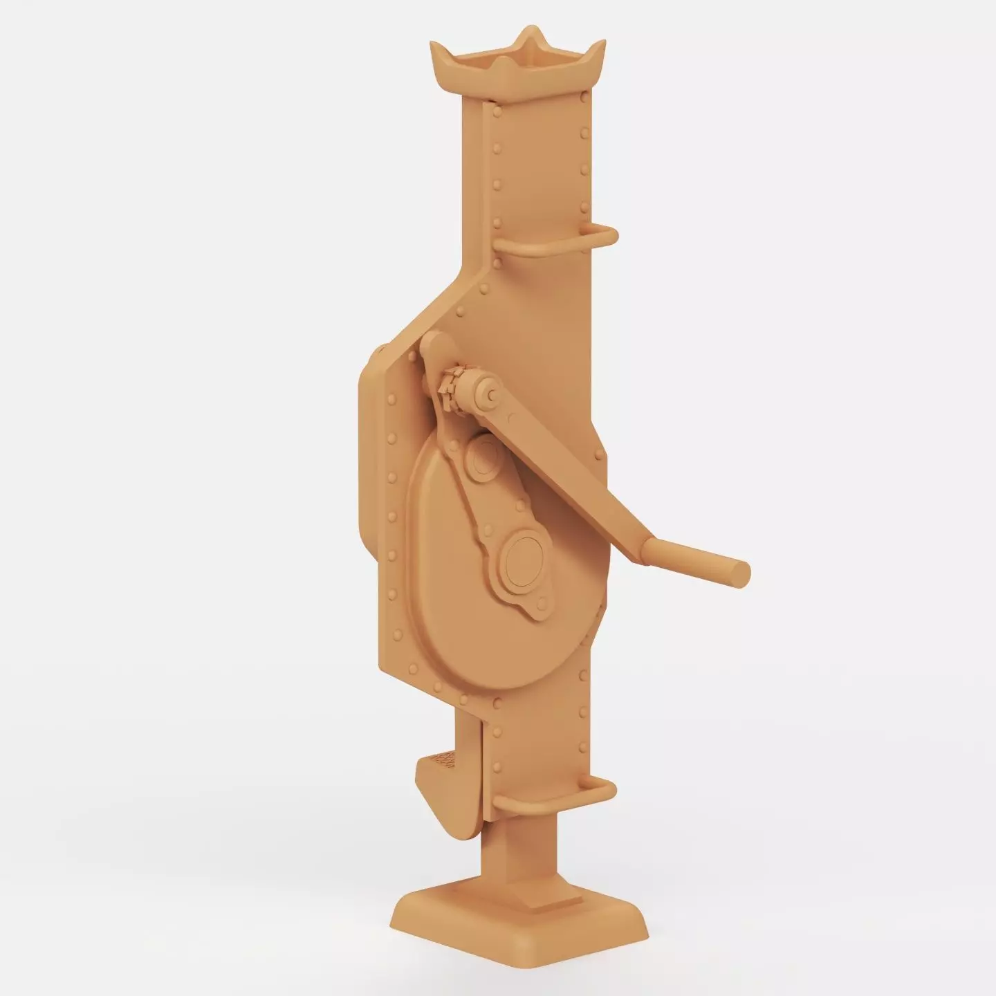 WWII German jacks and jack blocks 3D print model_16