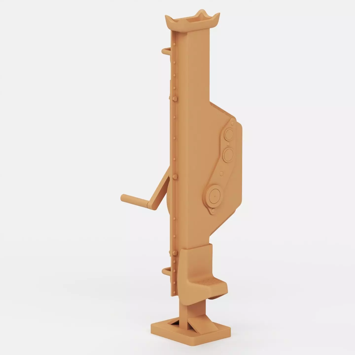 WWII German jacks and jack blocks 3D print model_13