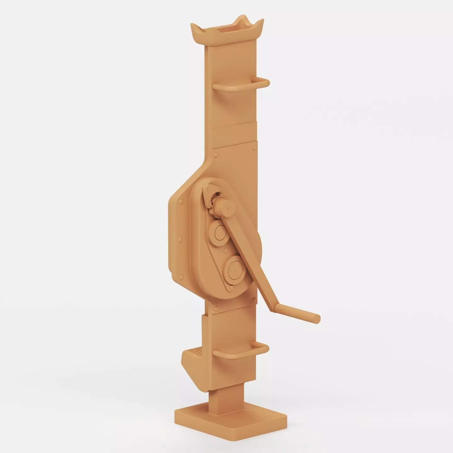 WWII German jacks and jack blocks 3D print model_10