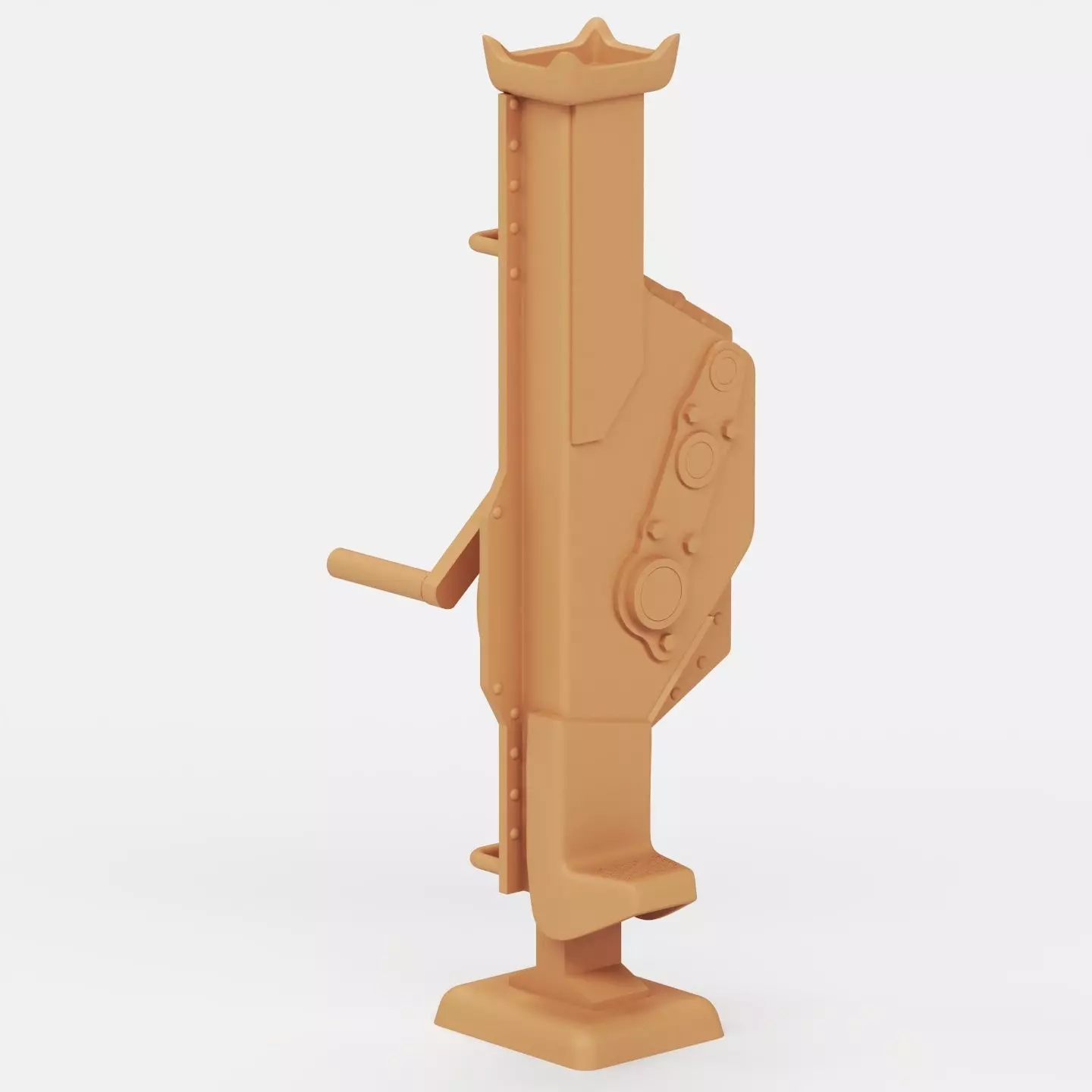 WWII German jacks and jack blocks 3D print model_17