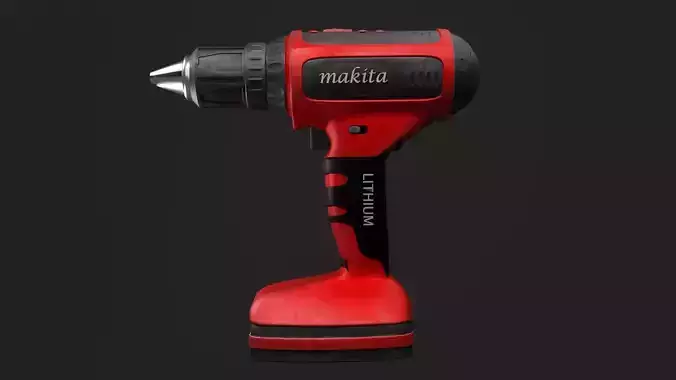 Power drill 3d model