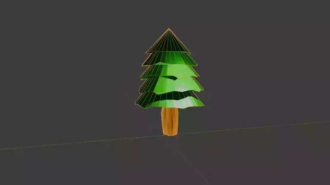 Low-Poly Pine Tree