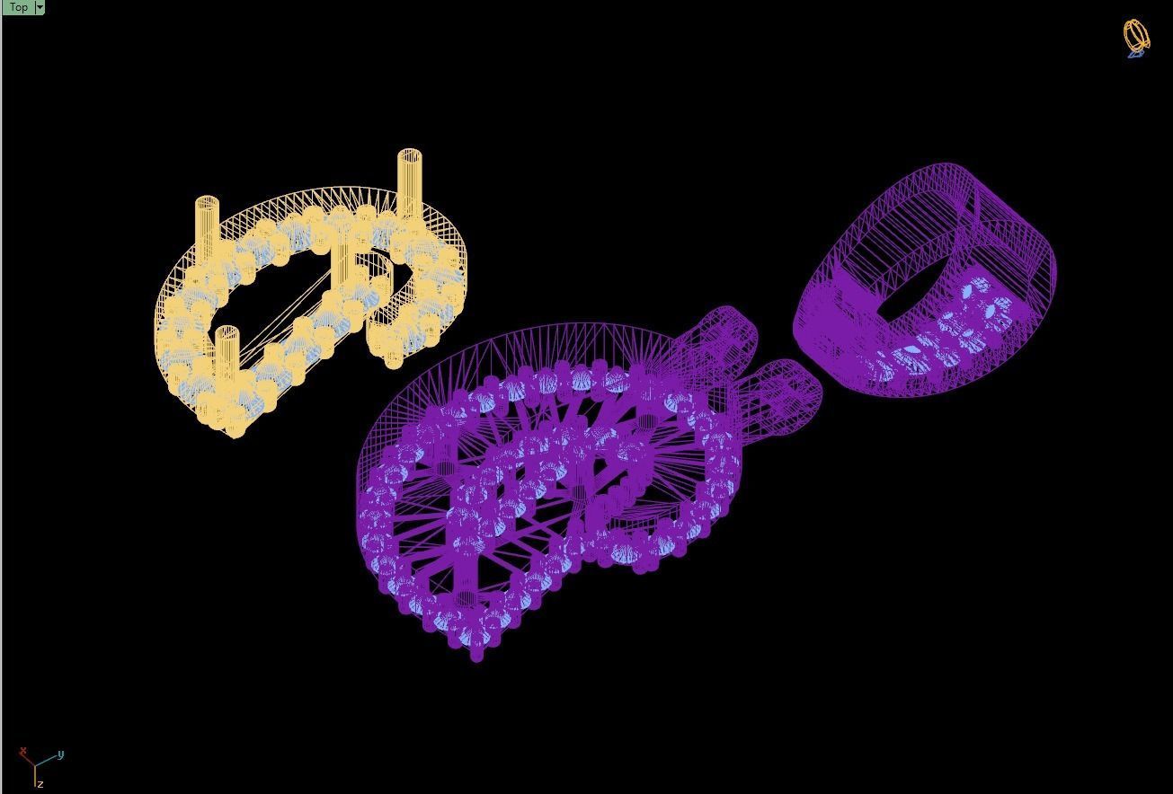 Custom Initial D Letter Diamond Pendant A to Z Alphabet Necklace 3D print model_14