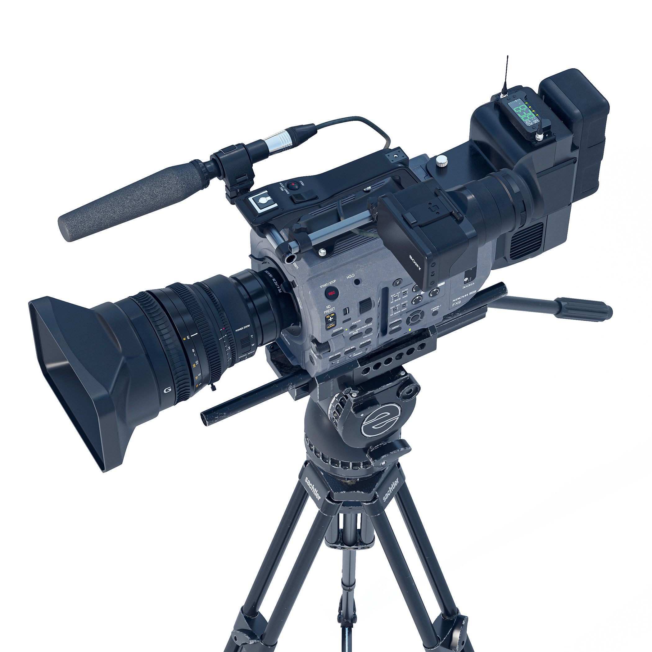 SONY Cinema FX9 Camera 3D model_3