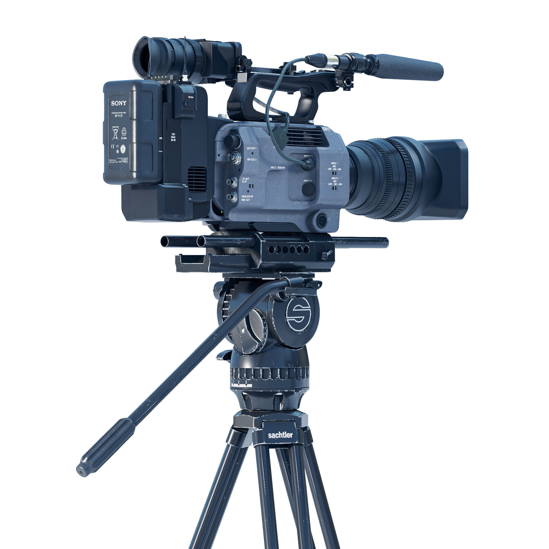 SONY Cinema FX9 Camera 3D model_5