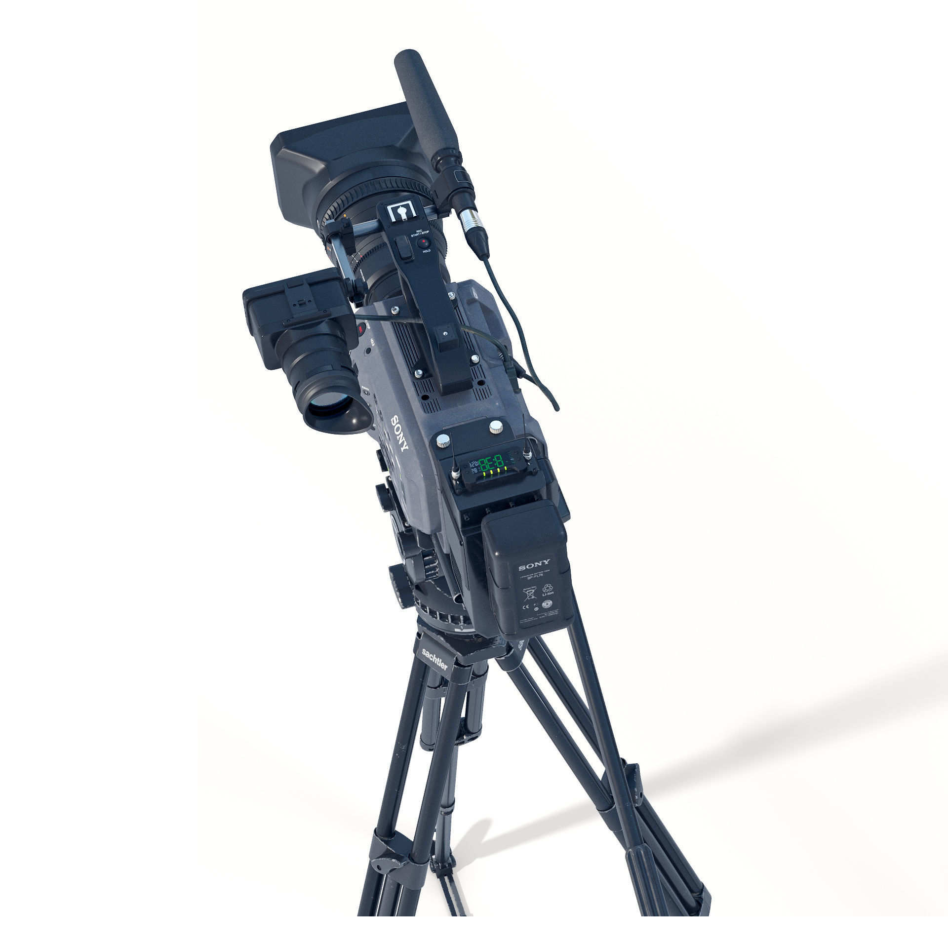 SONY Cinema FX9 Camera 3D model_8