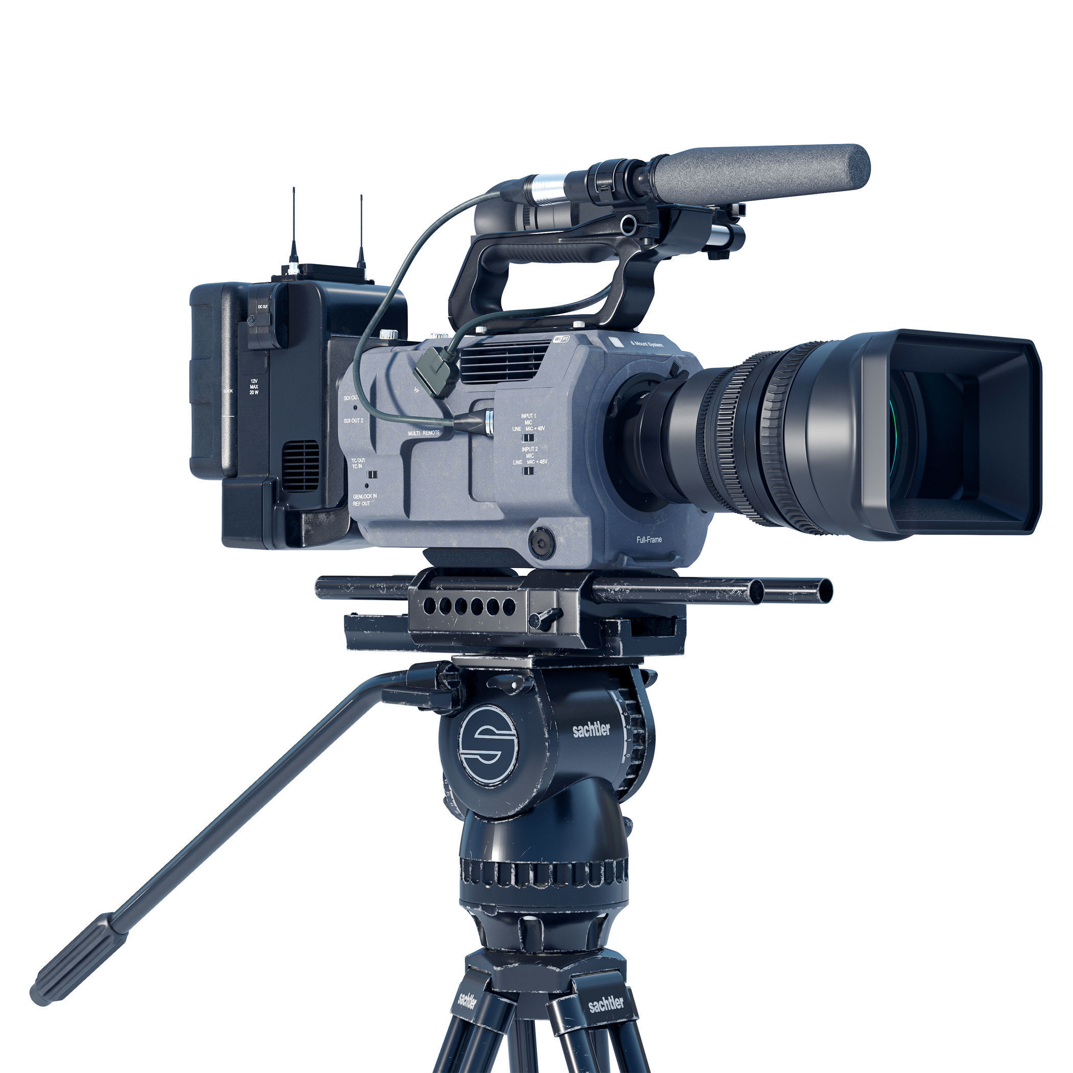 SONY Cinema FX9 Camera 3D model_2