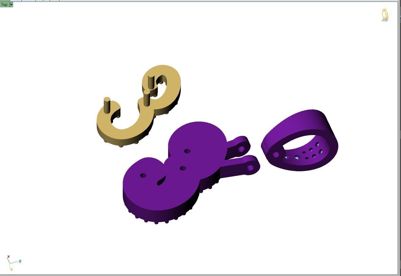 Custom Initial E Letter Diamond Pendant A to Z Alphabet Necklace 3D print model_13