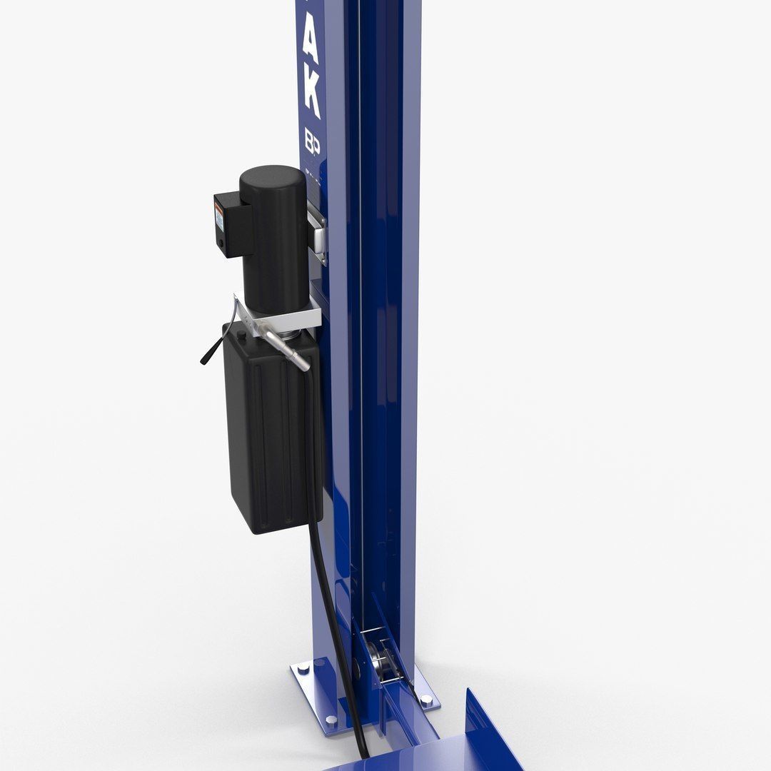Car Lift Four Post Low-poly 3D model_15