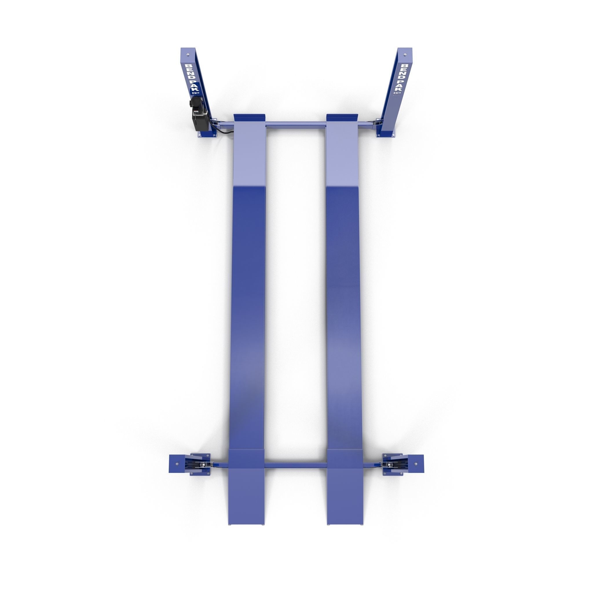 Car Lift Four Post Low-poly 3D model_3