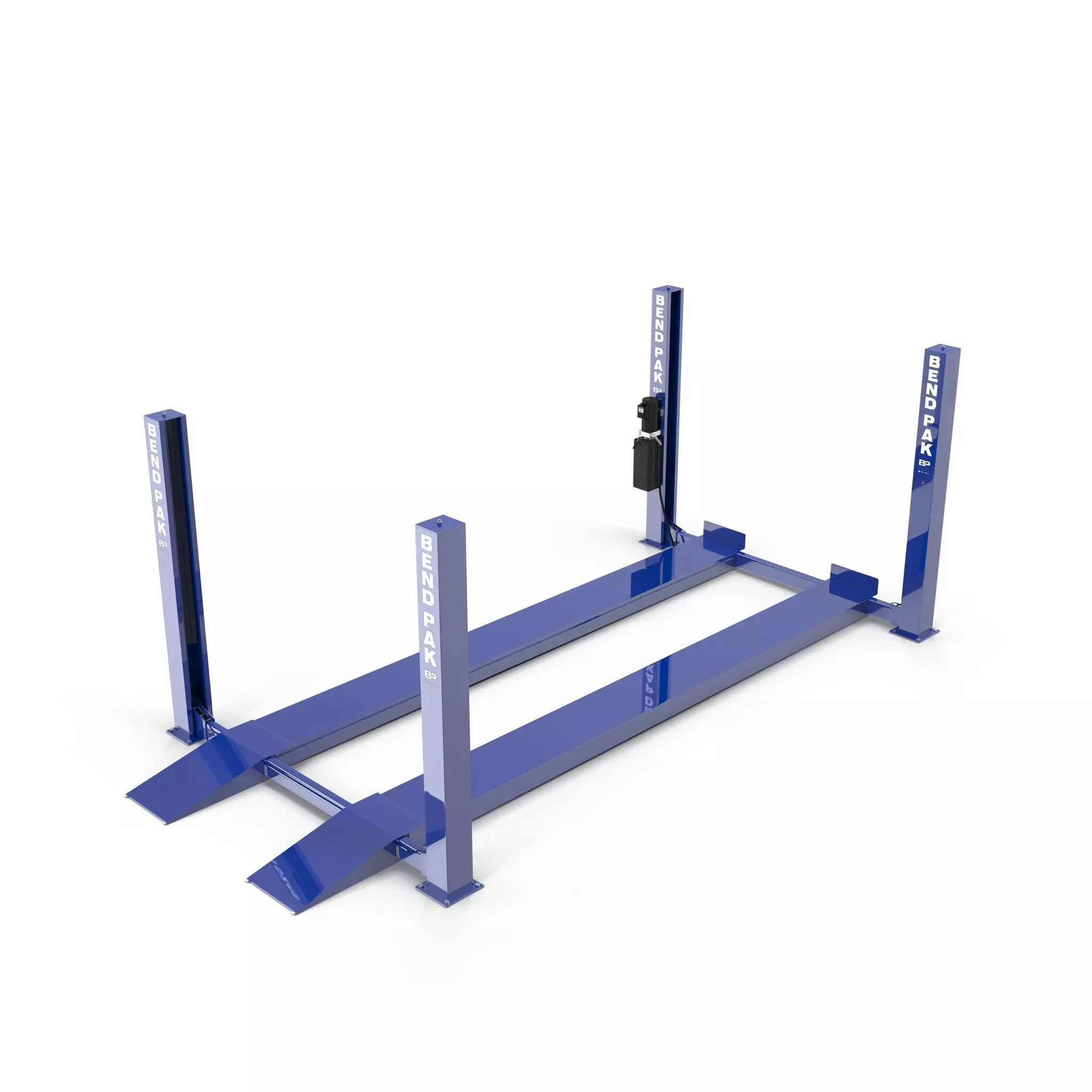 Car Lift Four Post Low-poly 3D model_0