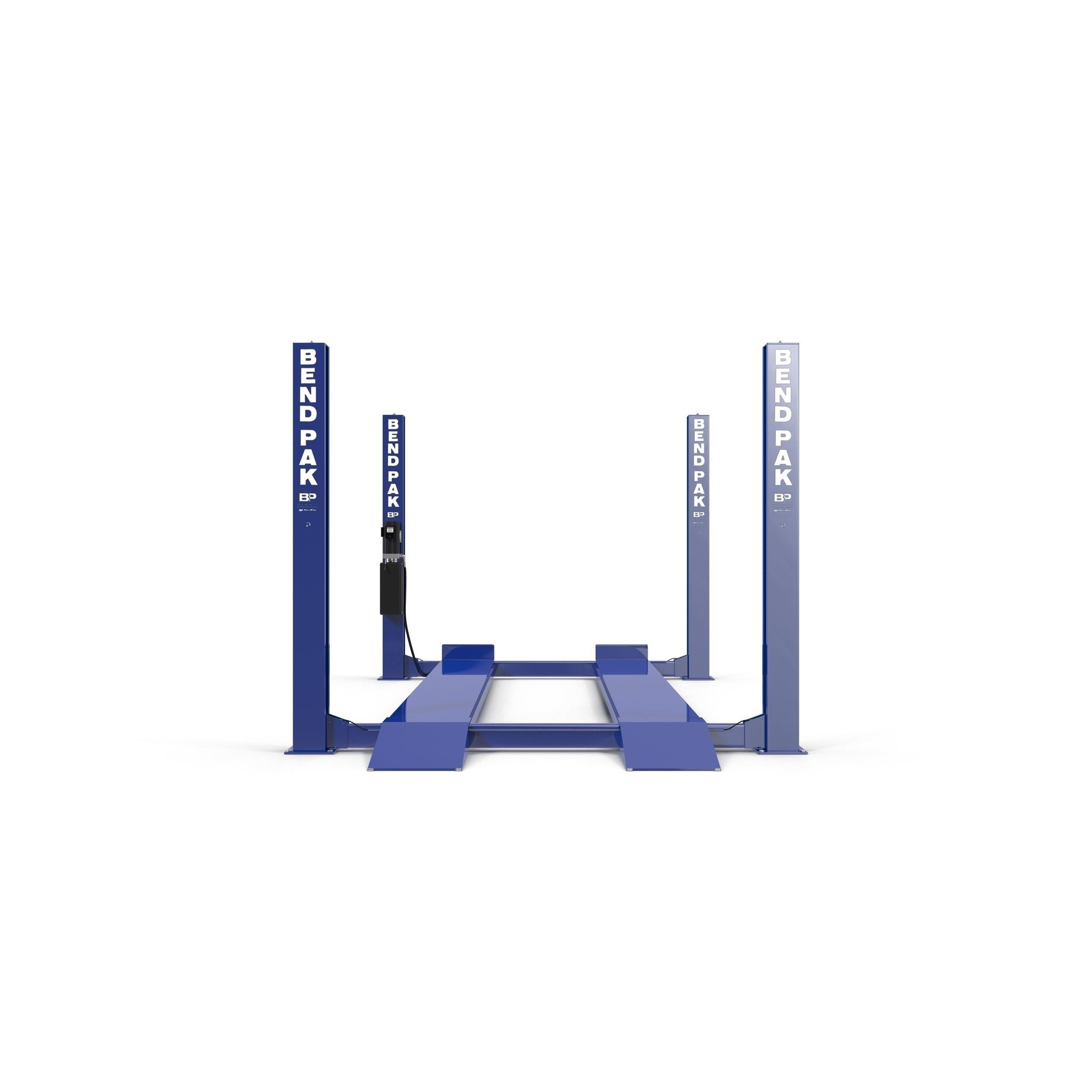 Car Lift Four Post Low-poly 3D model_5