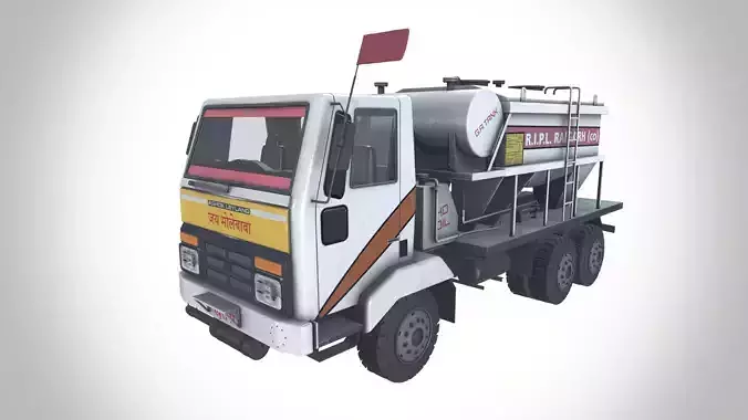 Blasting Vehicle Low-poly 3D model