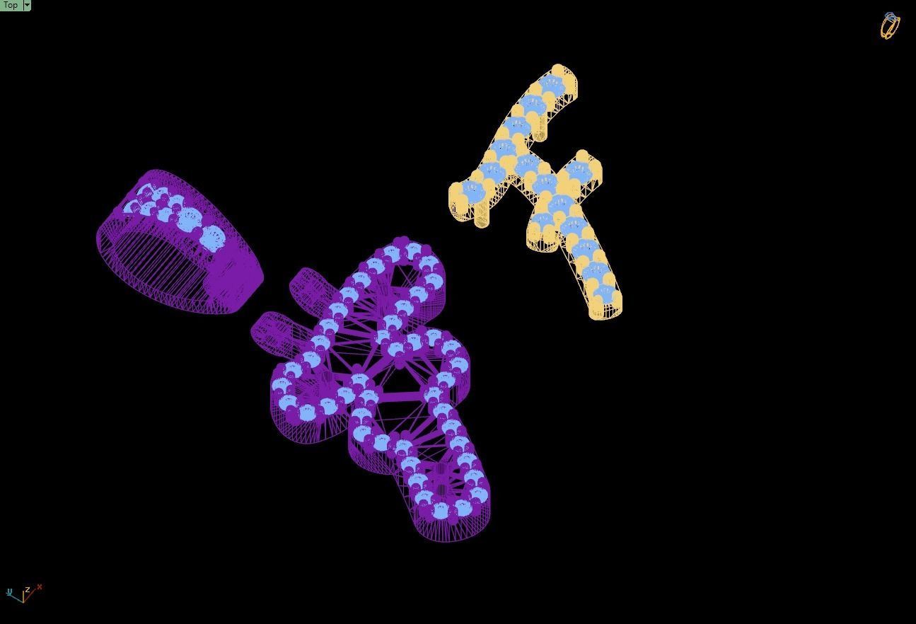 Custom Initial F Letter Diamond Pendant A to Z Alphabet Necklace 3D print model_15