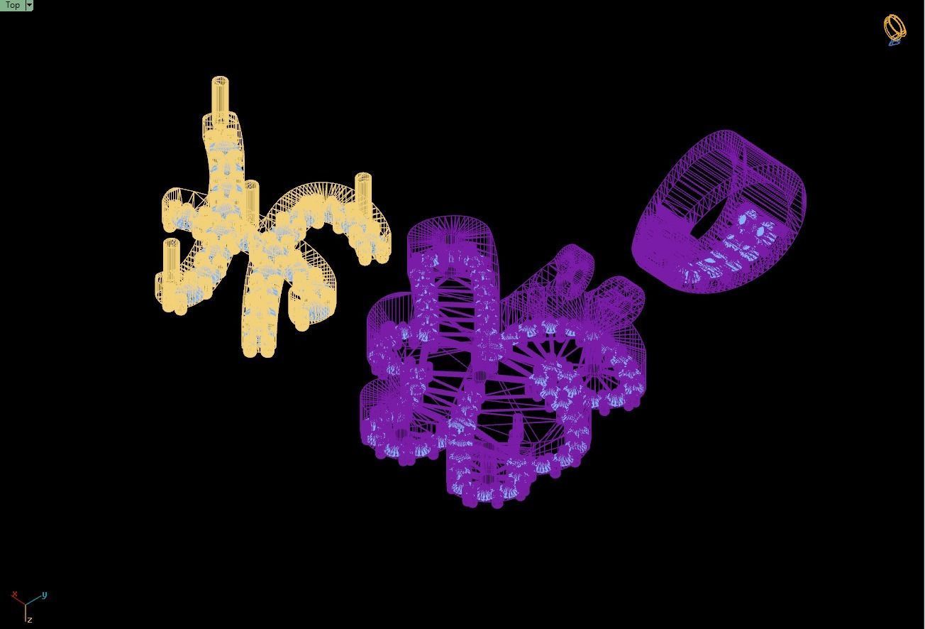 Custom Initial H Letter Diamond Pendant A to Z Alphabet Necklace 3D print model_16