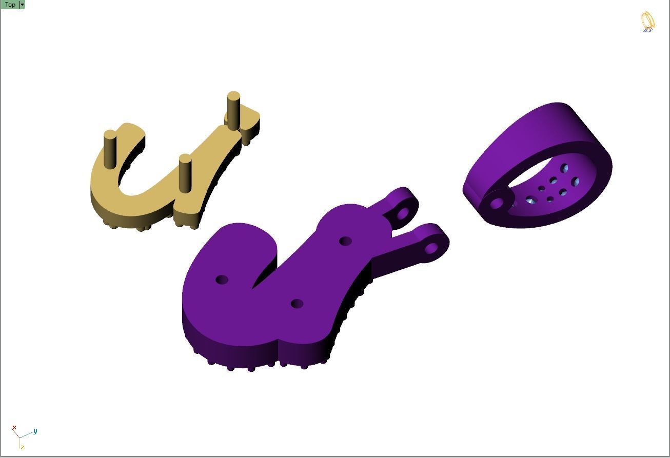 Custom Initial I Letter Diamond Pendant A to Z Alphabet Necklace 3D print model_13