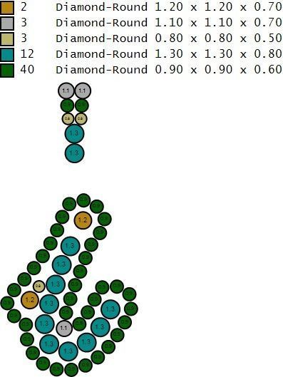 Custom Initial I Letter Diamond Pendant A to Z Alphabet Necklace 3D print model_17