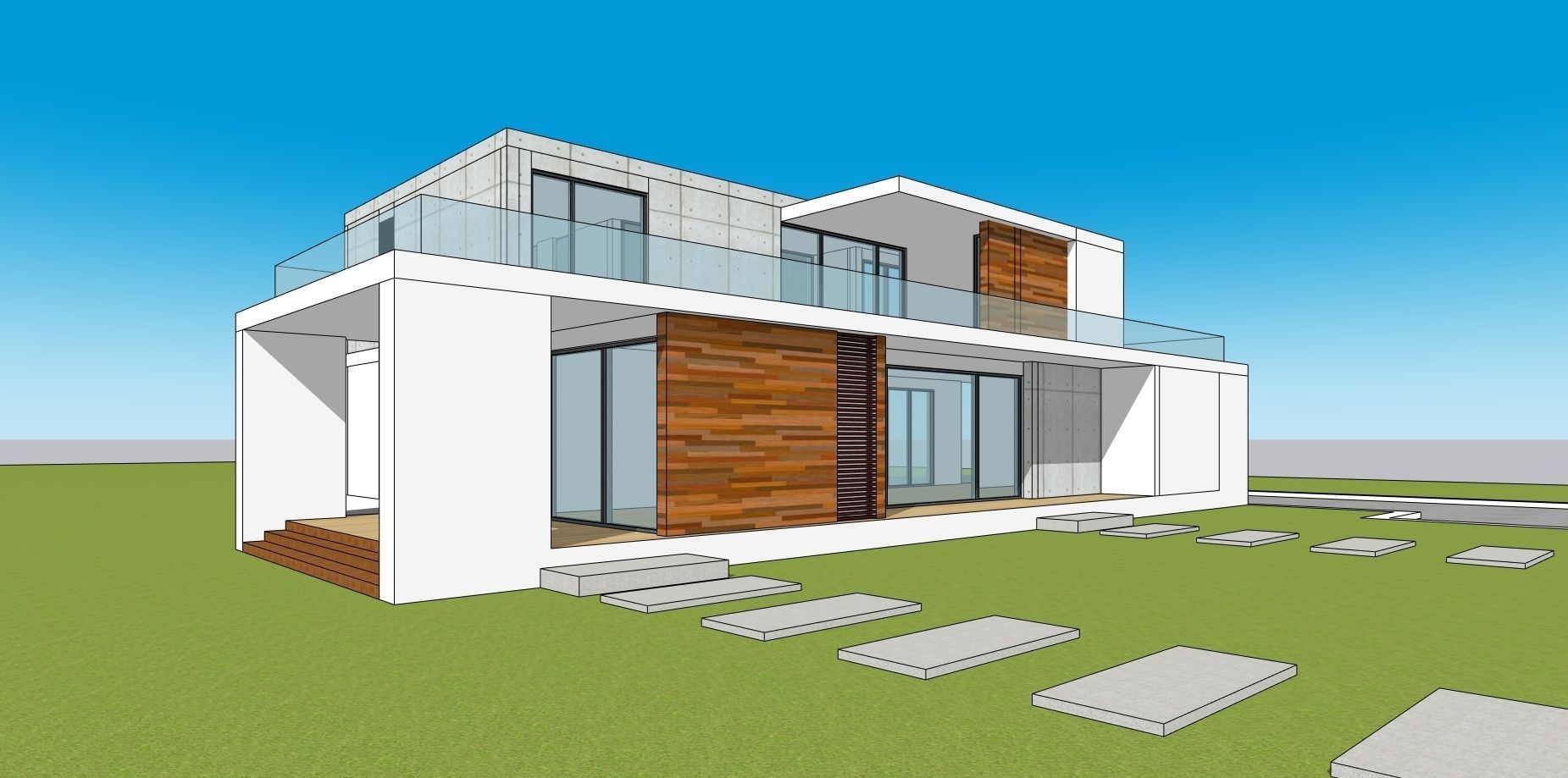 Excercise File for Model a House in SketchUp 2024 Tutorial free 3D ...