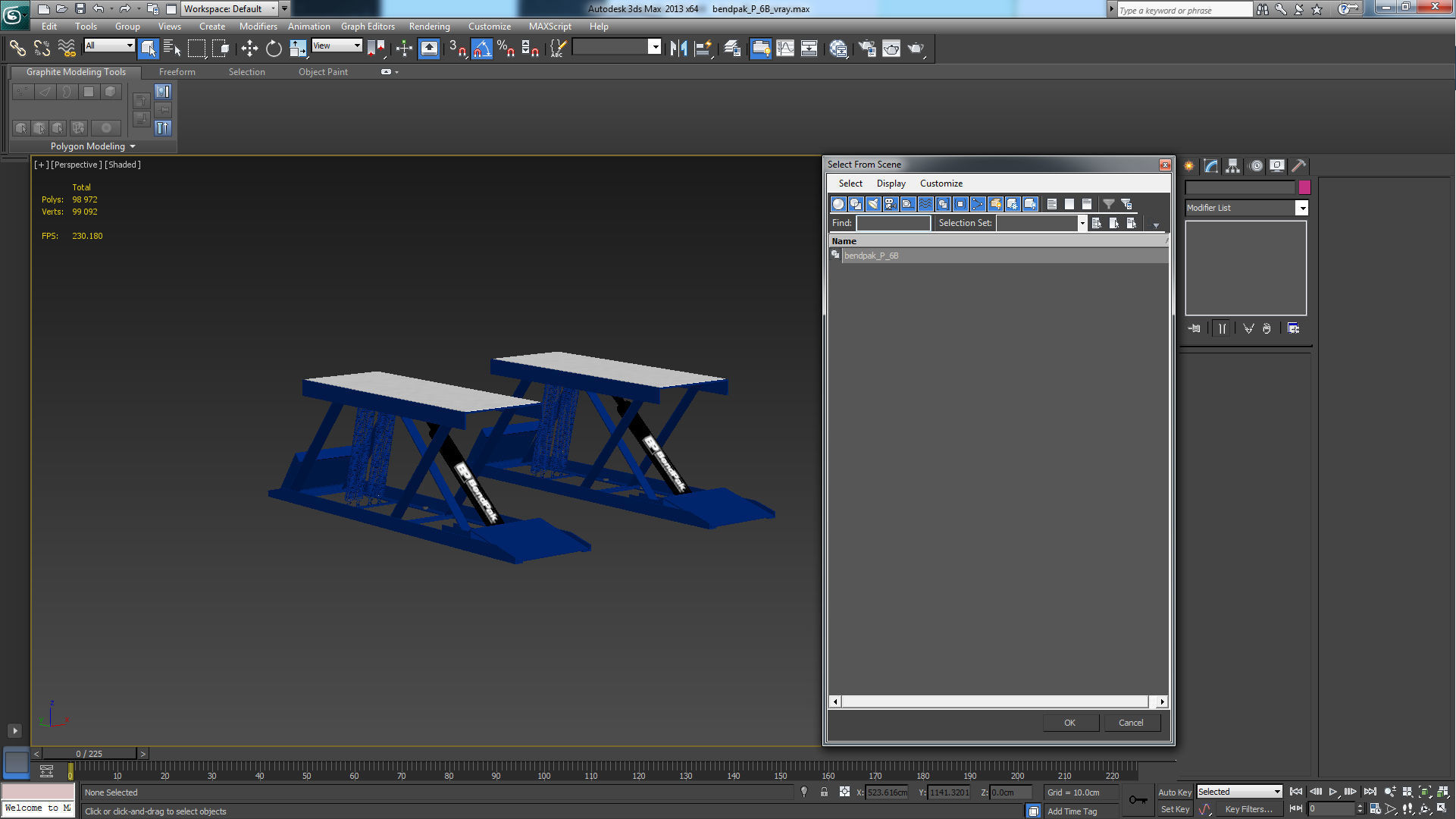 Car Lift Low-poly 3D model_29